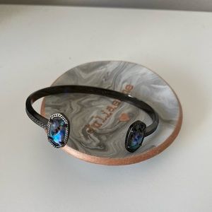Kendra Scott Abalone Bracelet in Gun Metal